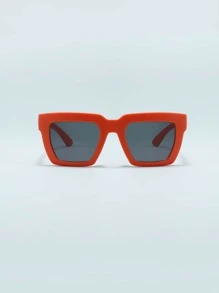 Niños Gafas de sol de marco geométrico - Naranja - Ver 2
