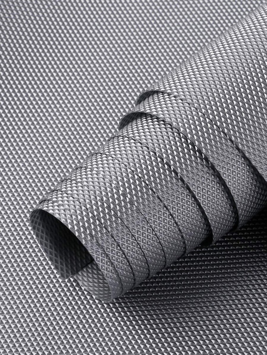 1入組PEVA櫥櫃襯墊家用簡約純色防水抽屜襯墊 - 灰色 - 查看 1