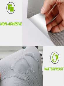 1入組PEVA櫥櫃襯墊家用簡約純色防水抽屜襯墊 - 灰色 - 查看 5