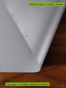 1入組PEVA櫥櫃襯墊家用簡約純色防水抽屜襯墊 - 灰色 - 查看 7