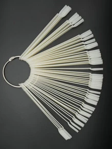 美甲色盘展示盒，50张自然色亚克力扇形可拆卸专业美甲色卡，适合美甲爱好者、新手和美甲沙龙，美甲用品，美甲工具，美甲艺术工具，返校季，美甲，美甲工具，美甲贴片工具