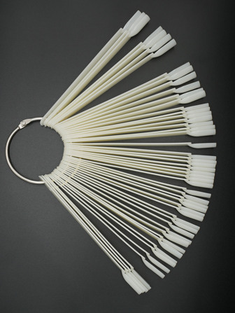 Ruota dei colori per arte di unghie, 50 pezzi di cartelle colori acriliche naturali a forma di ventaglio staccabili, professionali per amanti delle unghie, principianti e saloni, forniture per unghie, strumenti per unghie, strumenti per arte di unghie, back to school, unghie, strumenti per unghie per unghie finte