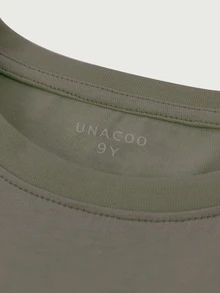 男孩字母圖案T恤 - 軍綠色 - 查看 3