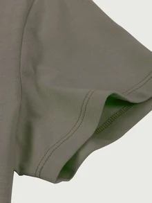 男孩字母圖案T恤 - 軍綠色 - 查看 5