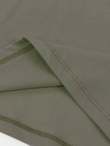 男孩字母圖案T恤 - 軍綠色 - 查看 6