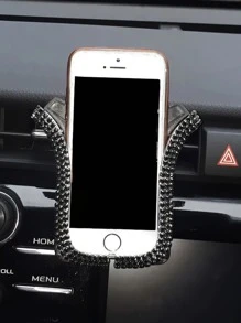 1入組水鑽裝飾手機車載支架