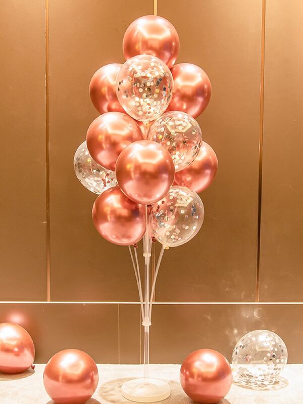 1set PVC Balloon Stand, Minimalist Clear Balloon Stand For Party SHEIN USA
