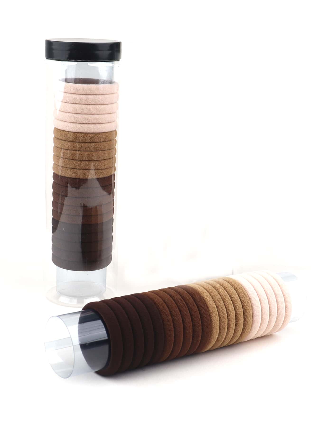 20pcs Solid Hair Tie - Coffee - View 1