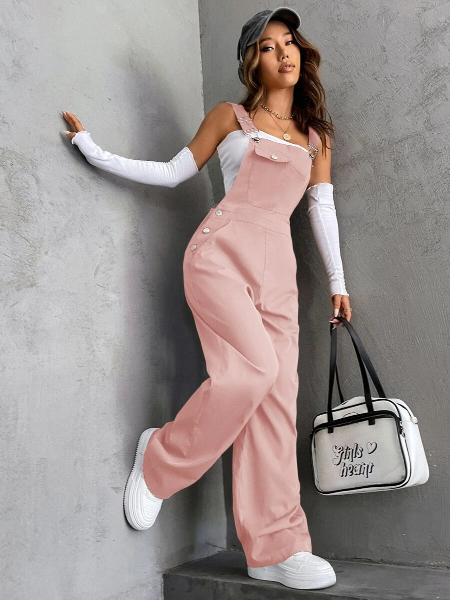 SHEIN Unity 1pc Flap Pocket Overalls