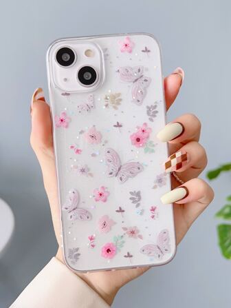 蝴蝶樣式透明手機殼