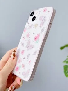 蝴蝶樣式透明手機殼 - 彩色 - 查看 3