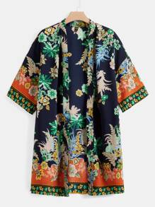 SHEIN VCAY Kimono con estampado floral