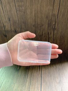 透明塑料收纳盒套装耐用且可堆叠，非常适合纽扣、珠宝、珠子等多功能收纳盒，混合尺寸，方便工艺项目管理 - 無色 - 查看 8