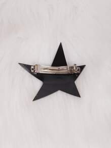 1pc Y2K Star Cute Design Hair Clip Street Witch Claw Clips Hair Claws Hair Barrettes, School Stuff, Hair Accessories - Black - View 3
