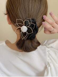 Flower Decor Hair Clip - Multicolor - View 1