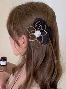 Flower Decor Hair Clip - Multicolor - View 2