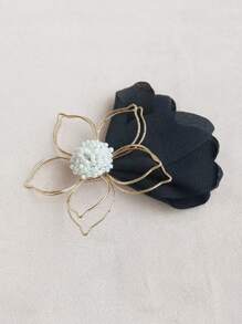 Flower Decor Hair Clip - Multicolor - View 4