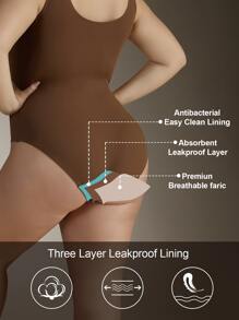 Plus Solid Shapewear 背心式紧身衣 - 咖啡棕 - 查看 2