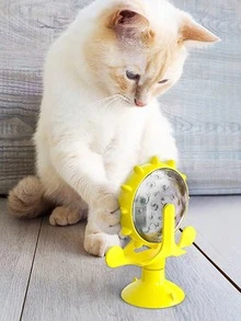 1 đồ chơi huấn luyện thú cưng bị rò rỉ thức ăn - Màu vàng - Xem 2