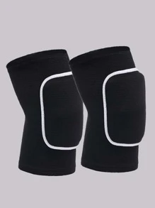 2 piezas Rodillera - Blanco y Negro - Ver 1