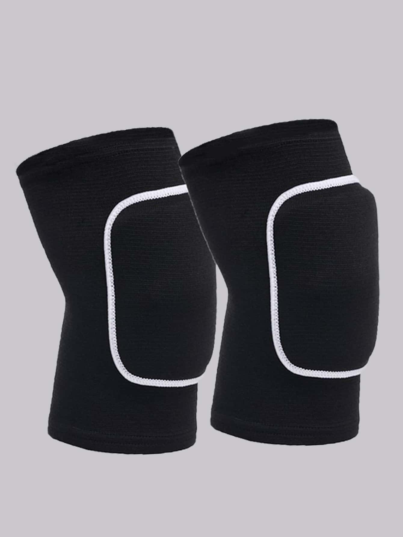 2 piezas Rodillera - Blanco y Negro - Ver 1