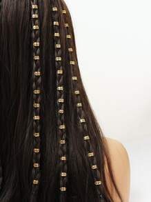 40pcs Hollow Out Hair Ring - Gold - View 1