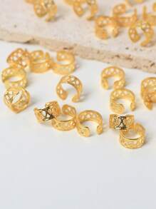 40pcs Hollow Out Hair Ring - Gold - View 4