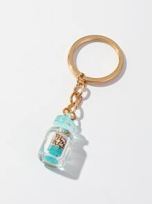 Chi tiết ốc xà cừ móc khóa chai quyến rũ - Màu xanh lam - Xem 2