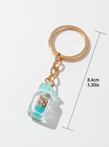 Chi tiết ốc xà cừ móc khóa chai quyến rũ - Màu xanh lam - Xem 6