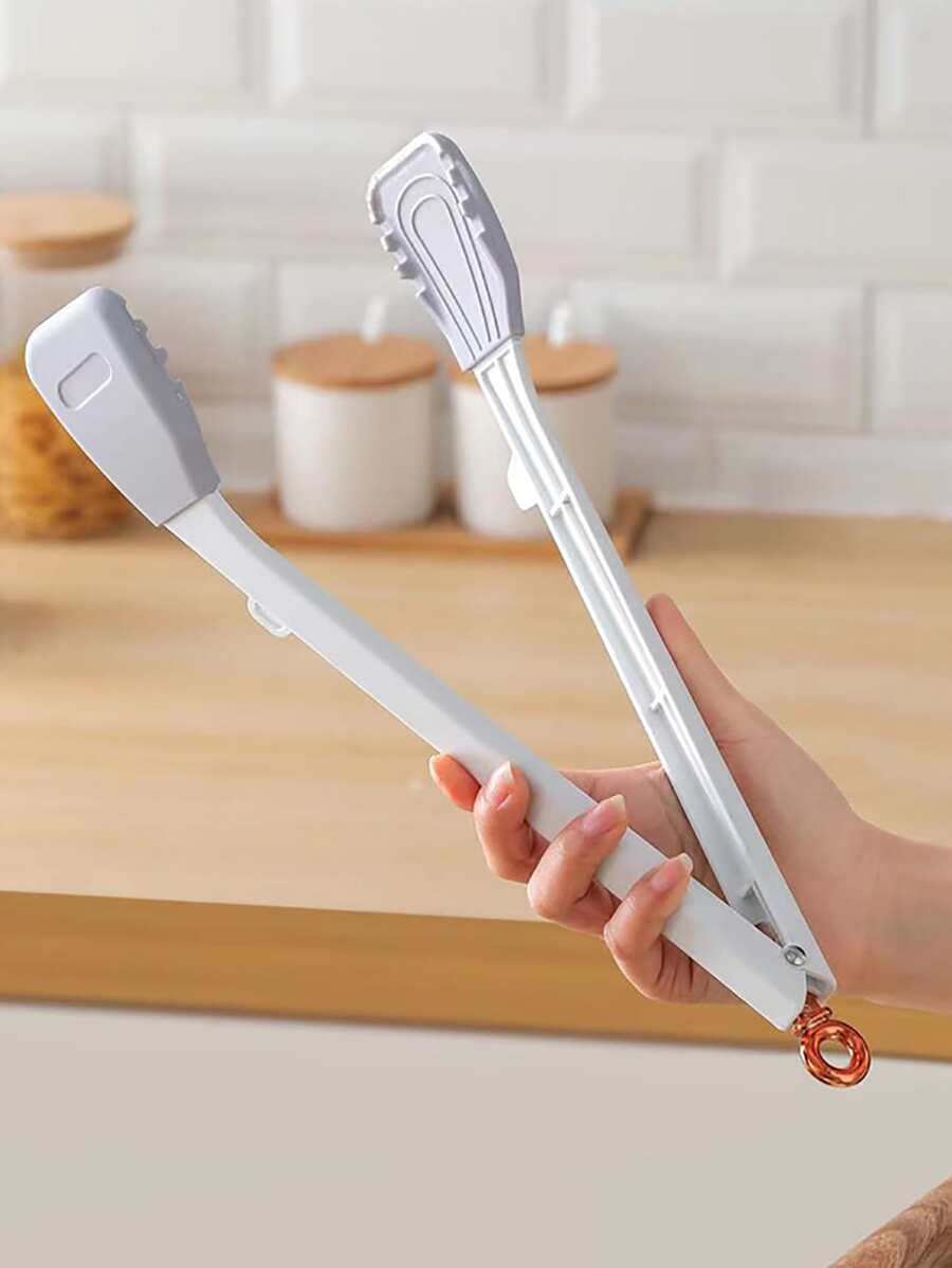 1入組矽膠鉗廚房用極簡食品鉗