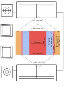 1入組羽毛刺繡絎縫沙發套沙髮沙發套靠背和扶手不包括在內 - 彩色 - 查看 2