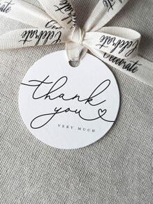 50pcs/Pack Party Favor Gift Tags, Wedding Party Paper Tags Back To School Valentine Day