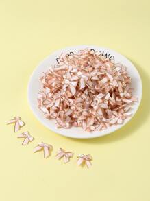 30pcs/set Pink Gift Wrap Bow, Fabric Glitter Detail Decoration For Gift Wrapping - Multicolor - View 1