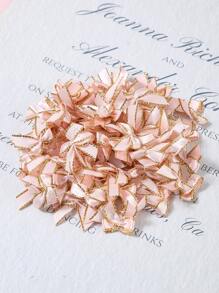 30pcs/set Pink Gift Wrap Bow, Fabric Glitter Detail Decoration For Gift Wrapping - Multicolor - View 3