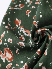 SHEIN LUNE Đầm Plus Size Thắt nút Trọn gói Tất cả trên in Boho - Nhiều màu - Xem 3