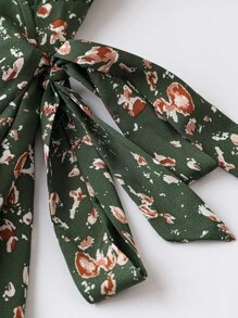 SHEIN LUNE Đầm Plus Size Thắt nút Trọn gói Tất cả trên in Boho - Nhiều màu - Xem 4