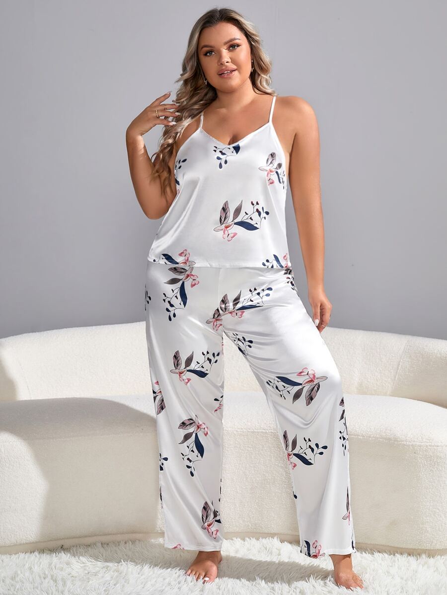 Bộ Giản Dị Kích Thước Lớn Hội Chữ thập Hoa Tất cả trên in Thanh lịch - trắng - Xem 1