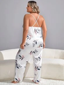 Bộ Giản Dị Kích Thước Lớn Hội Chữ thập Hoa Tất cả trên in Thanh lịch - trắng - Xem 2