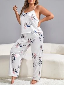 Bộ Giản Dị Kích Thước Lớn Hội Chữ thập Hoa Tất cả trên in Thanh lịch - trắng - Xem 5