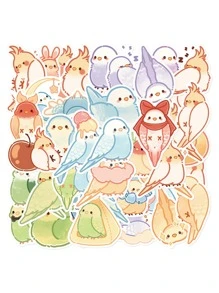 40 miếng dán đồ họa hoạt hình - Nhiều màu - Xem 1