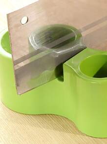 1pc Plastic Vegetable Grater, Multifunction Green Grater For Kitchen - Green - View 5