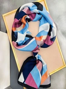 Geometric Pattern Scarf - Multicolor - View 2