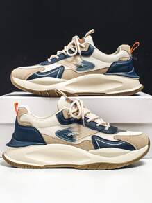 Giày thể thao nam Khối Màu Ren lên - Nhiều màu - Xem 4