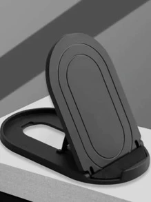 1 pieza Soporte de móvil de escritorio portátil plegable - Negro - Ver 1