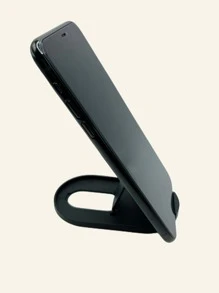 1 pieza Soporte de móvil de escritorio portátil plegable - Negro - Ver 2