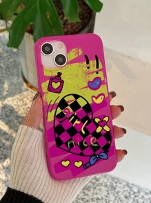 Funda para móvil con patrón de corazón - Multicolor - Ver 2