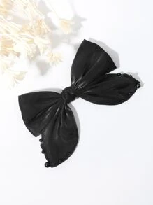 unicolor corbata de lazo - Negro - Ver 2