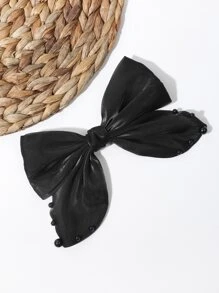 unicolor corbata de lazo - Negro - Ver 3