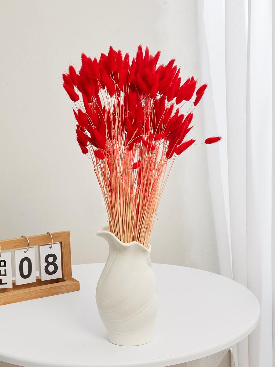 10pcs Plastic Artificial Plant, Red Fake Plant For Party - Multicolor - View 1