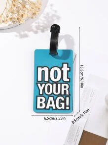 5pcs Stylish Silicone Luggage Tag - Personalize Your Suitcase with a Letter Tag! - Multicolor - View 4